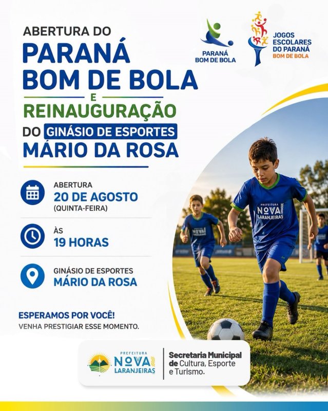 Nova Laranjeiras irá sediar o Paraná Bom de Bola